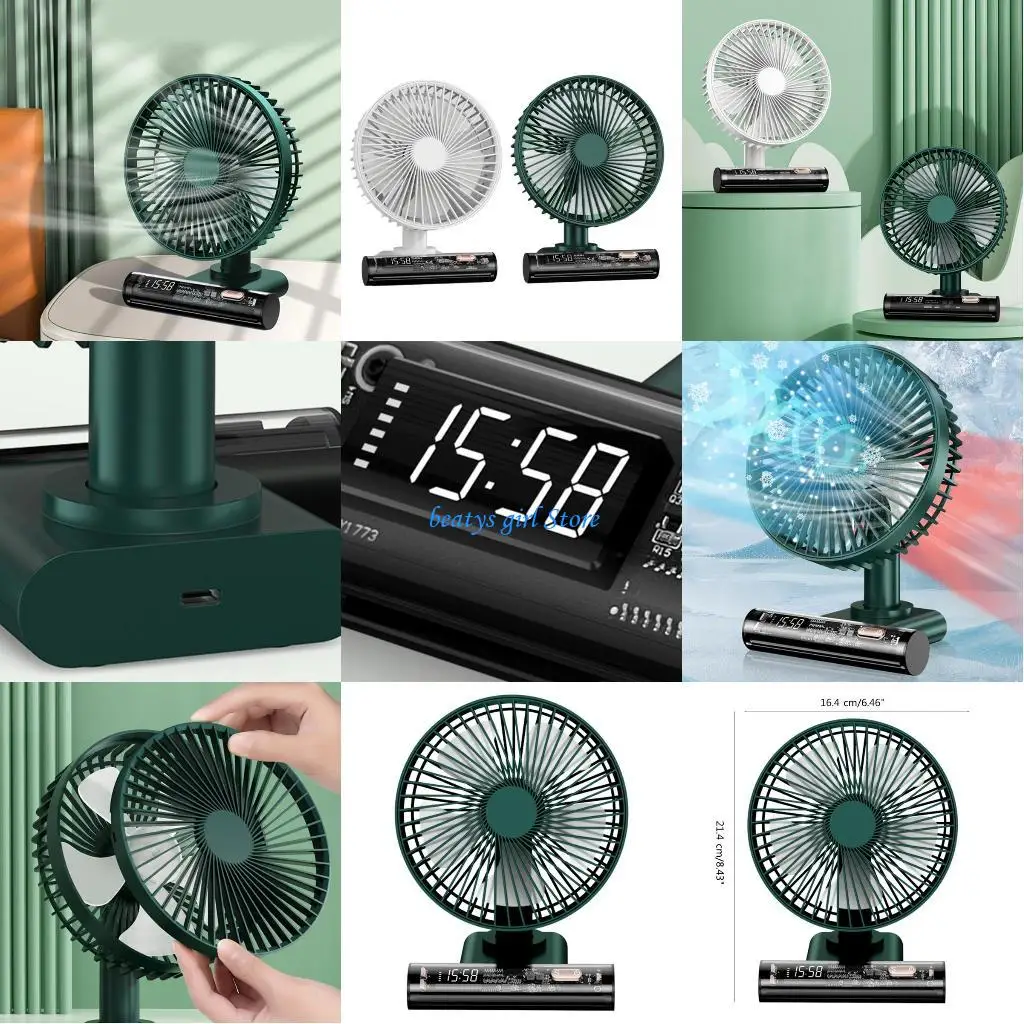 

C7AB Portable Fan Adjustable Speed 90°Rotatable Mini Fan for Home Office