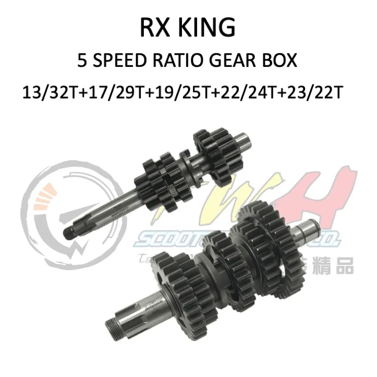 TWH RX135 RX KING RXS115 RXS125 RXS100 DRAG Racing Gearbox Gear Ratio For