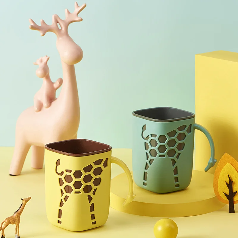 Creative Giraffe Brushing Cup, Couple's Home Simple Rinsing Cup, Student Dormitory Early Wake Up Washing Cup Manufacturer