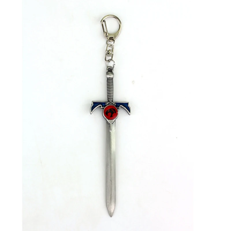 Thundercats Weapon Sword Pendants Key Chain Metal Lion Mark Logo Keychains Key Rings Men Movie Jewelry Key Holder Chaveiro