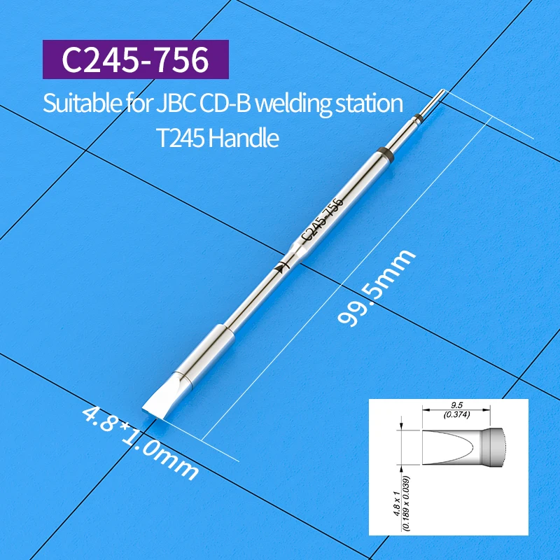 Imagem -03 - Pontas de Ferro de Solda Cinzel tipo Ponta de Solda C245773 774 406 906 768 944 907 407 Compatível Jbc T245 Ferramentas de Estação de Solda C245