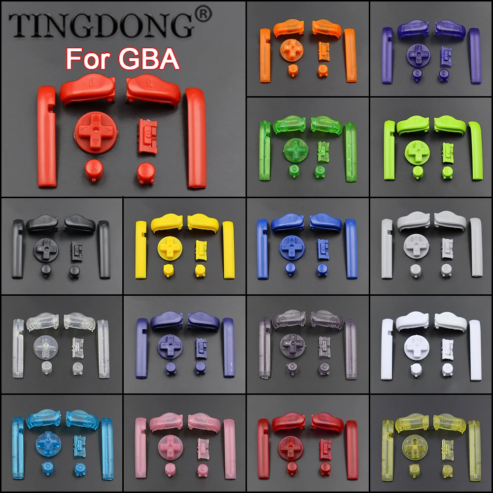 Botones A B L R de alta calidad para GBA, botones D-Pad para GBA, carcasa con pantalla LCD IPS para Game Boy Advance