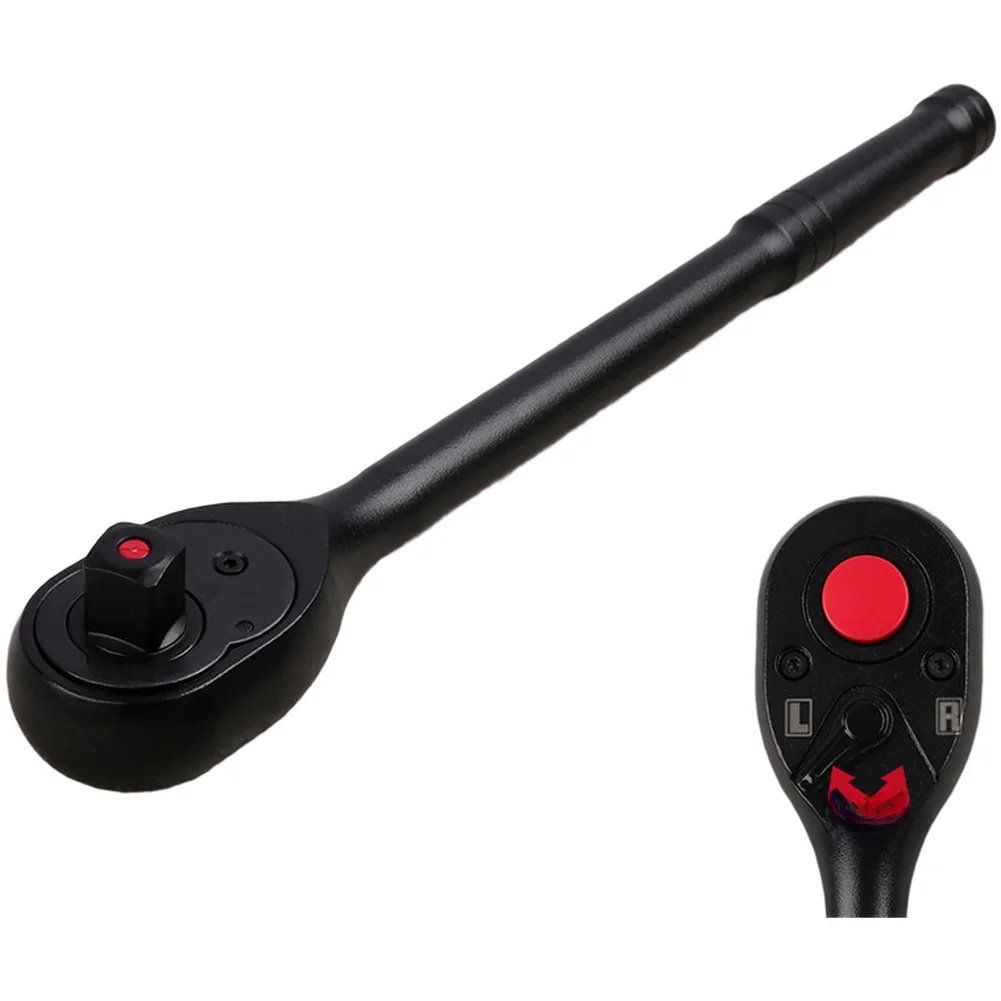 Ключ с трещоткой с 72 зубьями, 1 2 привода, быстроразъемный реверсивный 11-дюймовый хромированный ключ, механический ручной инструмент для ремонта