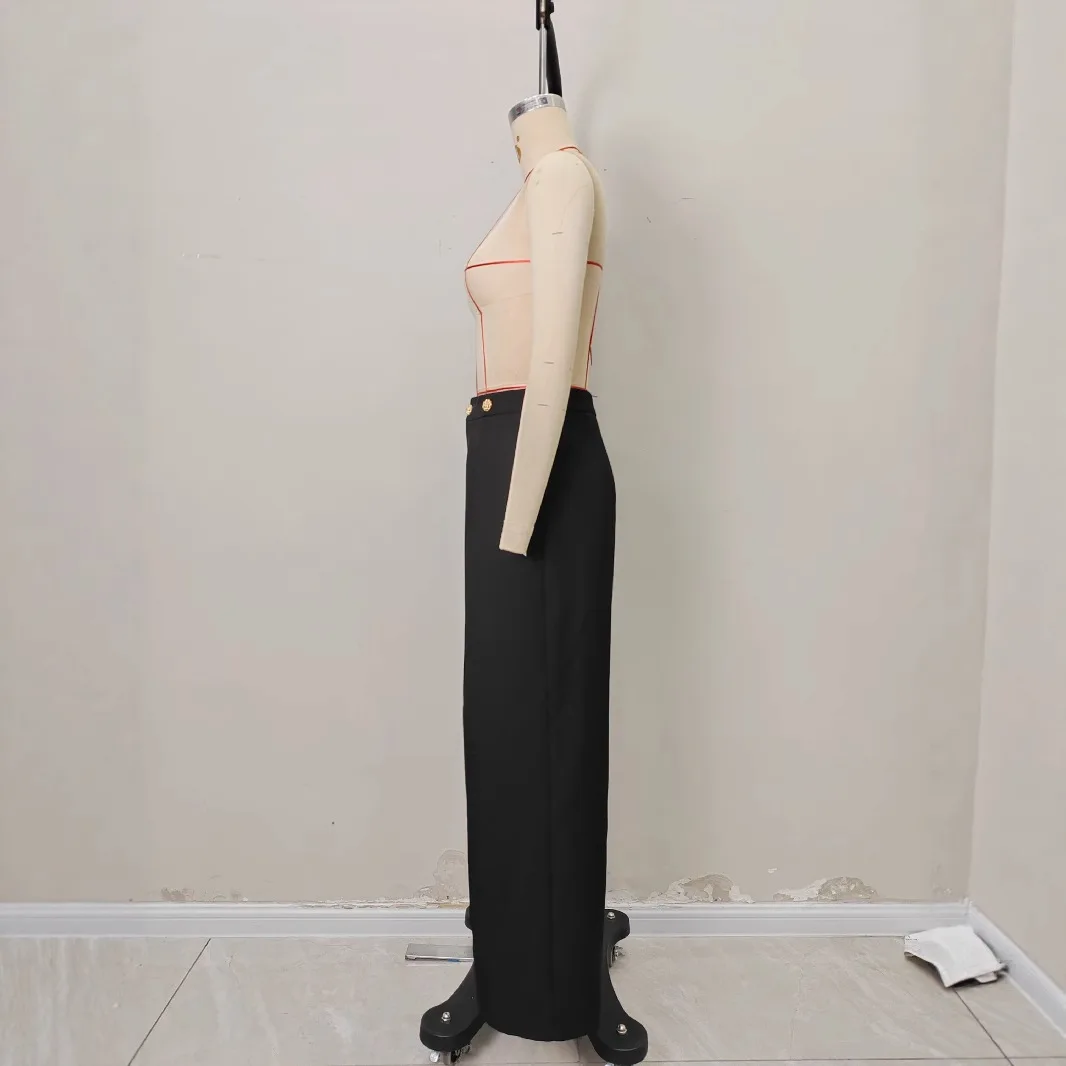 Women's Casual Solid Wide Leg Pants Autumn Fashion Pants High Waist Loose Wide Legs Trousers Female Straight New Trousers 2025