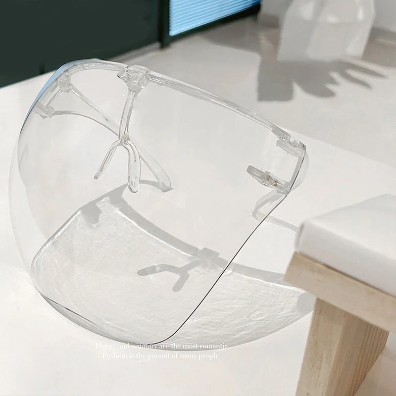 قناع واقٍ مضاد للضباب ومضاد للغبار، نظارات شفافة عالية لفن الأظافر، درع كامل الوجه للجنسين، درع عين عالي الوضوح #6