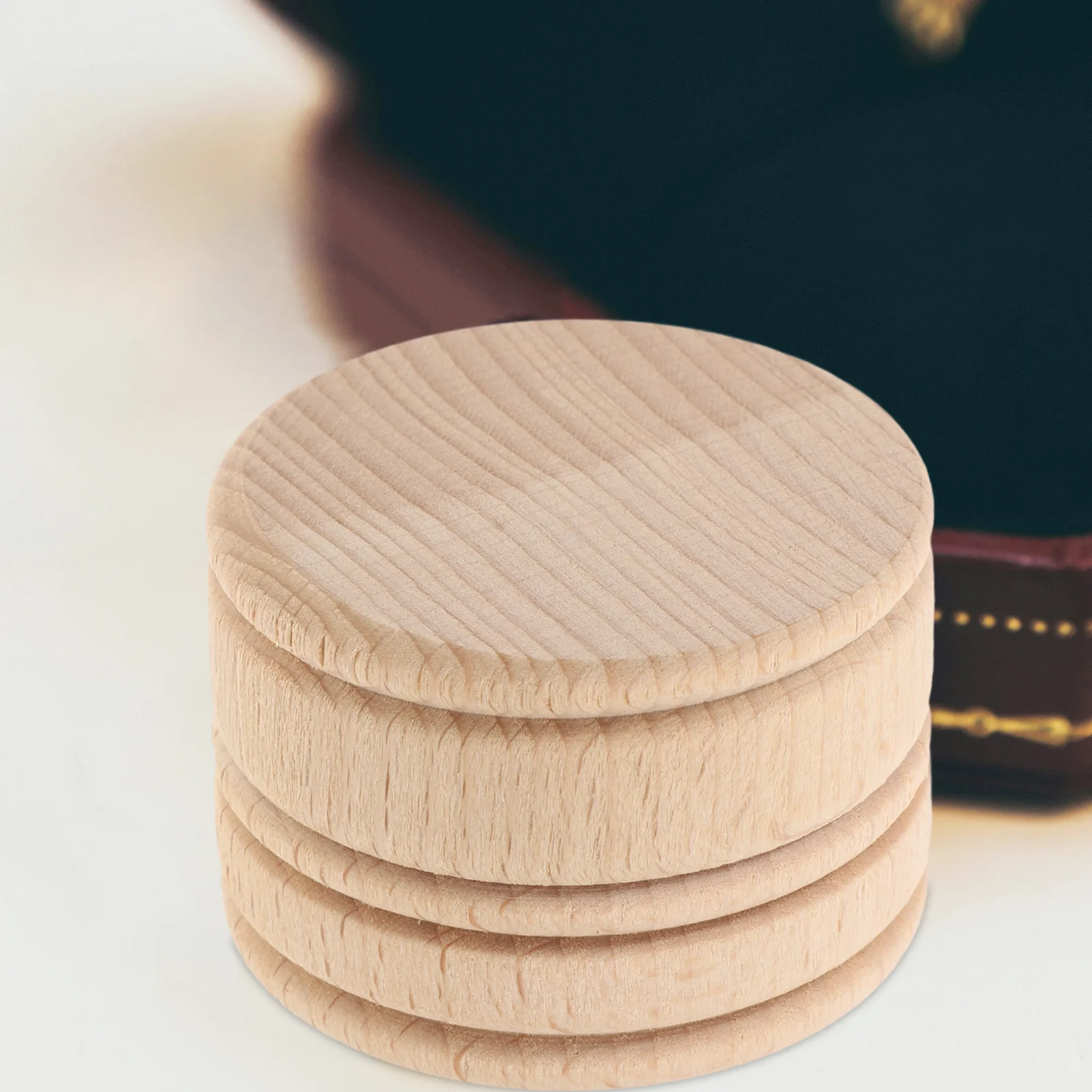 

Wooden Round Ring Box Natural Wood Jewelry Storage Box for Proposal Wedding Engagement Special Occasions Flower Boxes