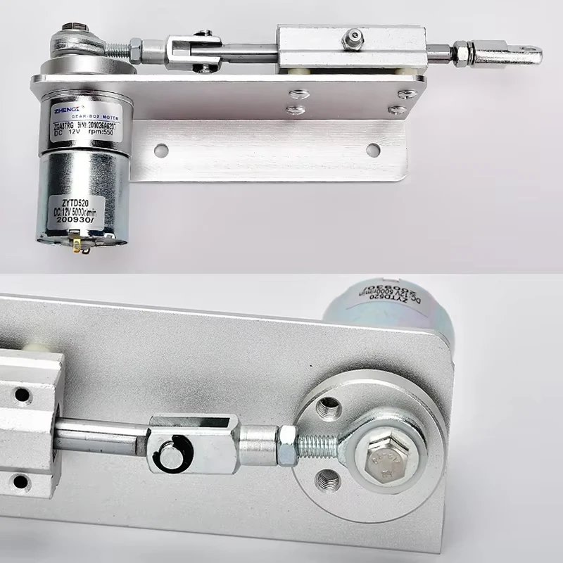 DC 12V Mini Gear Reciprocating Linear Actuator with Adjustable Speed Controller Telescopic Motor 15/20/25/30mm Stroke
