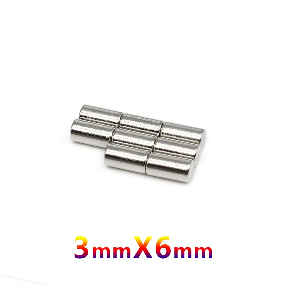 20/50/100/500/1000PCS 3x6 Small Search Minor Magnet 3mm x 6mm Bulk Round Neodymium Magnets 3x6mm Disc Magnets strong 3*6 mm