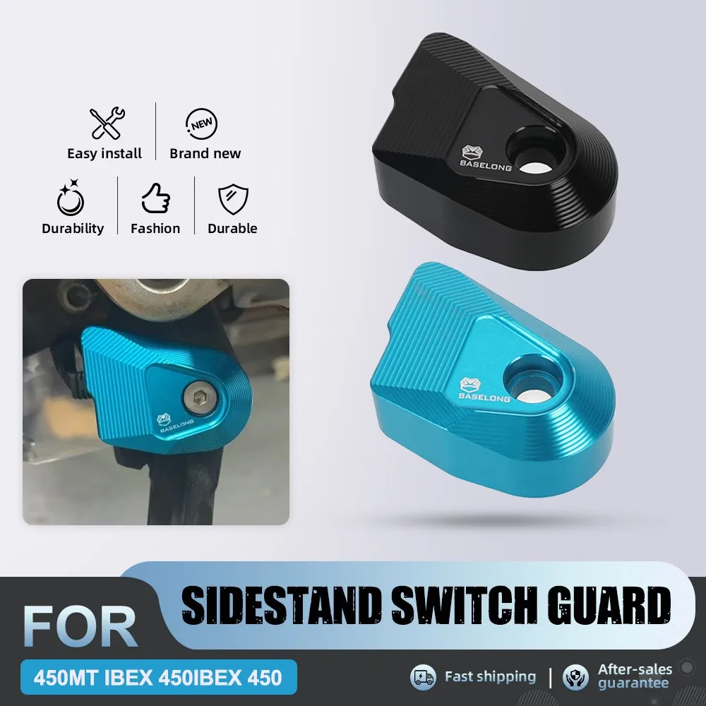 

2024 2025 2026 For CFMOTO 450MT CF 450 MT MT450 Ibex450 Accessories Motorcycle Sidestand Side Stand Switch Guard Cover Protector