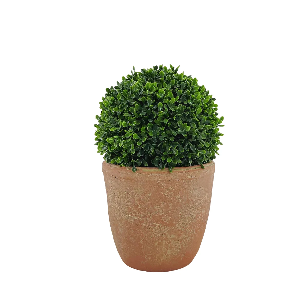 HXGYZP Artificial Boxwood Ball With Cement Flowerpot Home Decor Faux Plants Balls Potted Hotel Garden Office Desktop Decoration