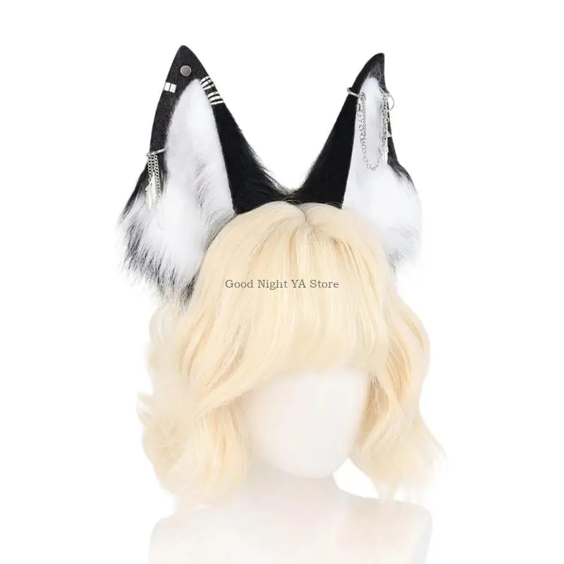 

Role Playing Hairhoop Furry Animal Ear Hairband for Roleplay Festival Event Props