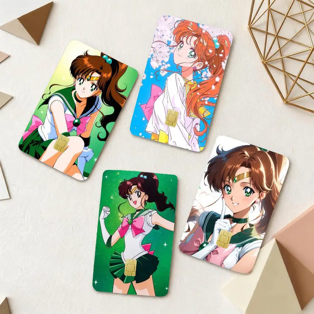 

Makoto Kino Sailor Jupiter 4pcs 1Set Film Skin for Debit Credit Bank Visa Card Decal Cover