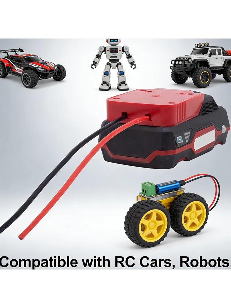 1/2/5 szt. Adapter DIY do Power Wheels, złącze do baterii litowej Lidl Parkside X20V Team, do samochodów RC i robotów, 14AWG (BEZ baterii) — 2