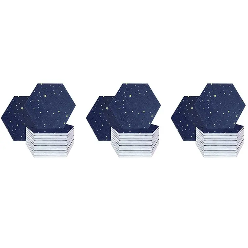 

36 шт. акустических панелей Starry Sky Hexagon, звукоизоляционные маты, звукопоглощающие панели для акустической обработки студий
