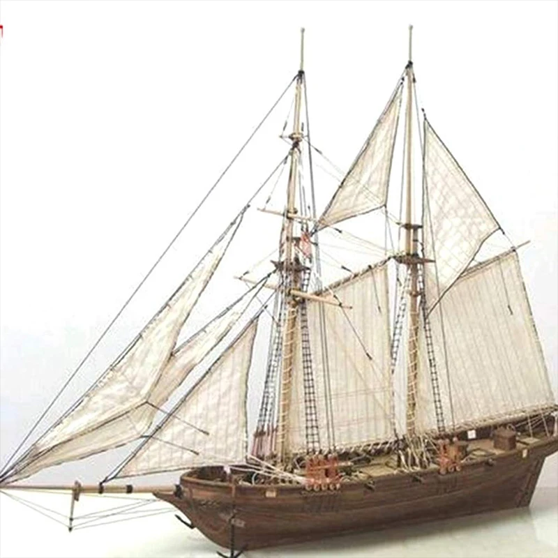 New DIY Ship Building Kit Classics Ancient Ship Wood Model Building Kits Havey Wooden Sailboat Home Desk Decorations