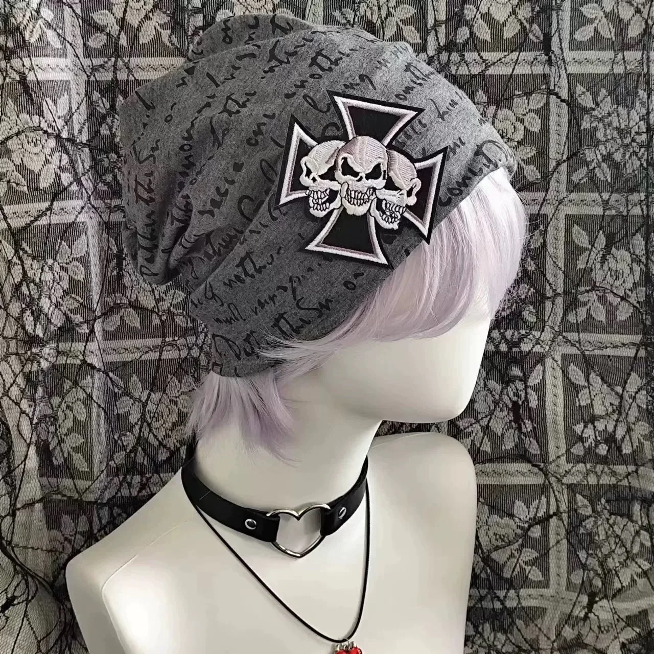 Skull Hottie Male Hats Pile Hat Summer Female Y2K Yabi Punk Neutral Style Hat