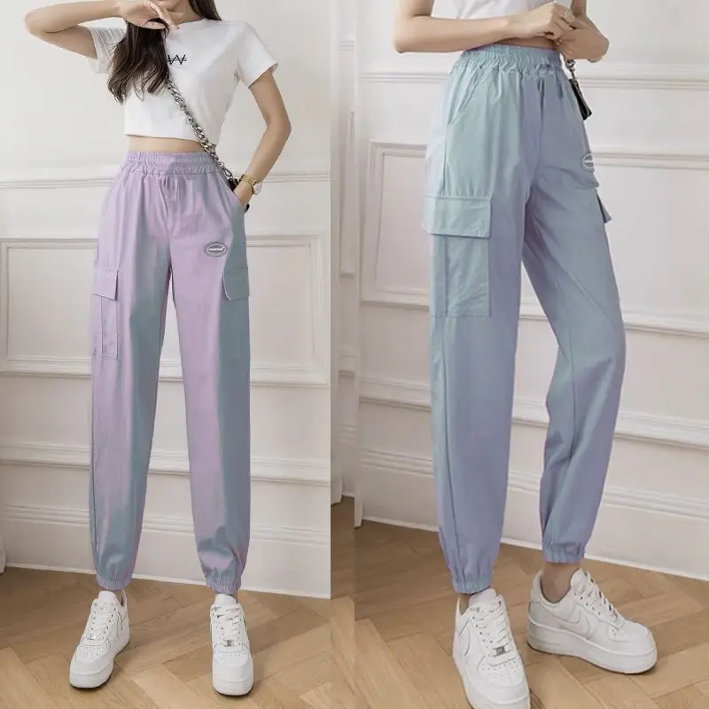 

Overalls Women's Loose Trendy Autumn New Youth Slimming Ins Women's Harajuku Style Sports Casual Cargo Pants Women Baggy Pants