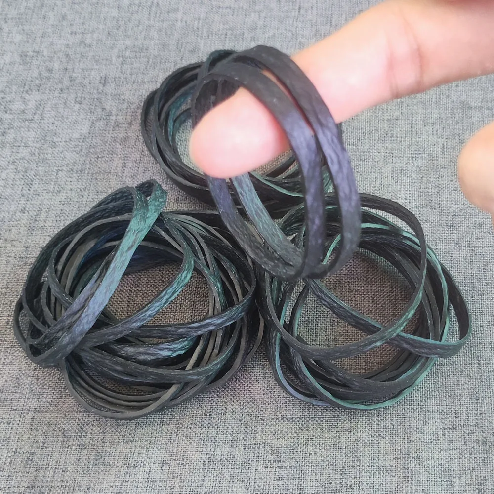 60 Stück schwarzes großes Gummiband 6 cm/2,4 Zoll dehnbare robuste Gummiringe hochelastische Gummi-Gummibänder Verpackung