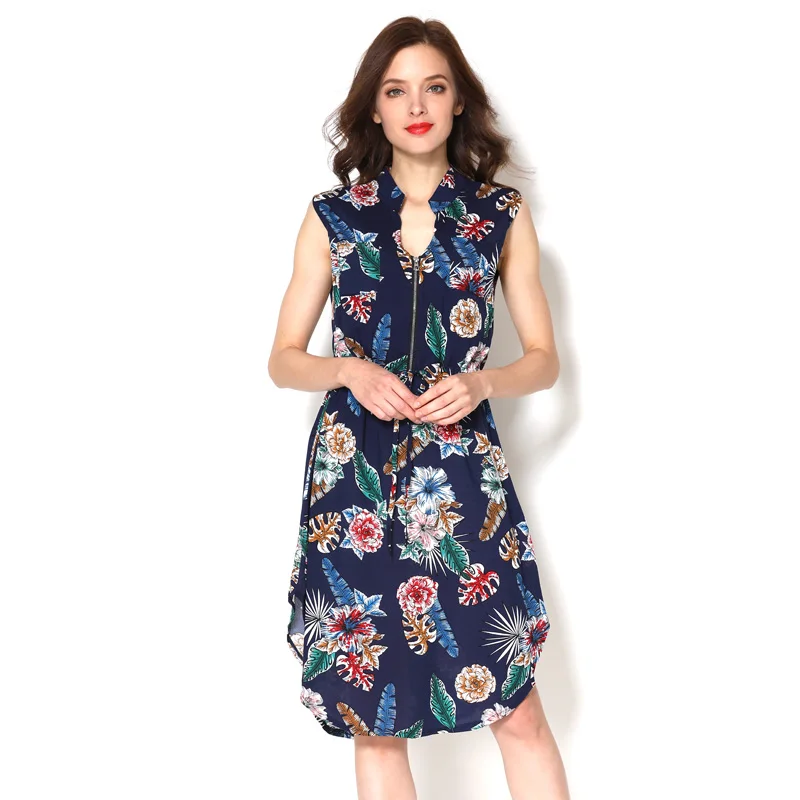 Summer Sleeveless Floral Pattern Maternity Nursing Clothes Women Breastfeeding Dress Mommy Wear Free Shipping