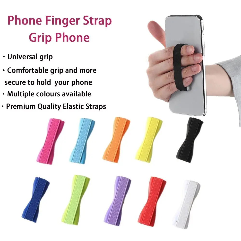 Elastic Sling Phone Holder ABS One-handed Operation Phone Finger Strap 10color Mobile Phone Accessories Grip Phone Universal