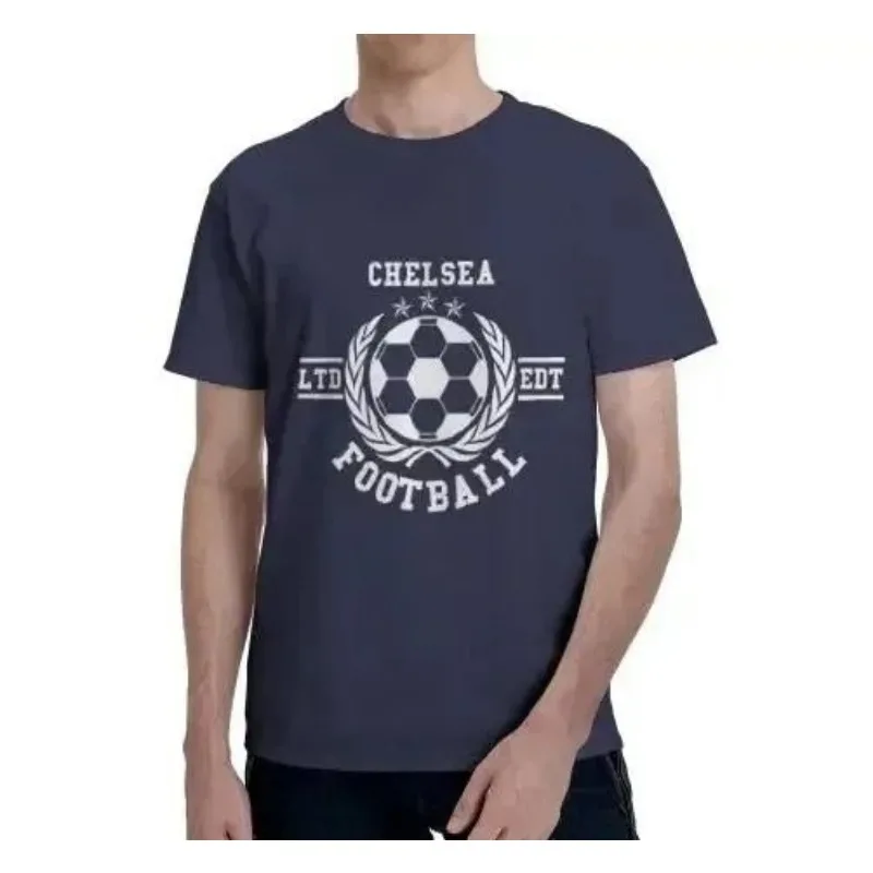 Chelsea Soccer Football Fan Men Women T-Shirt Graphic T Shirt Cotton Casual Daily Four Seasons Tee Oversized Parent-child Outfit