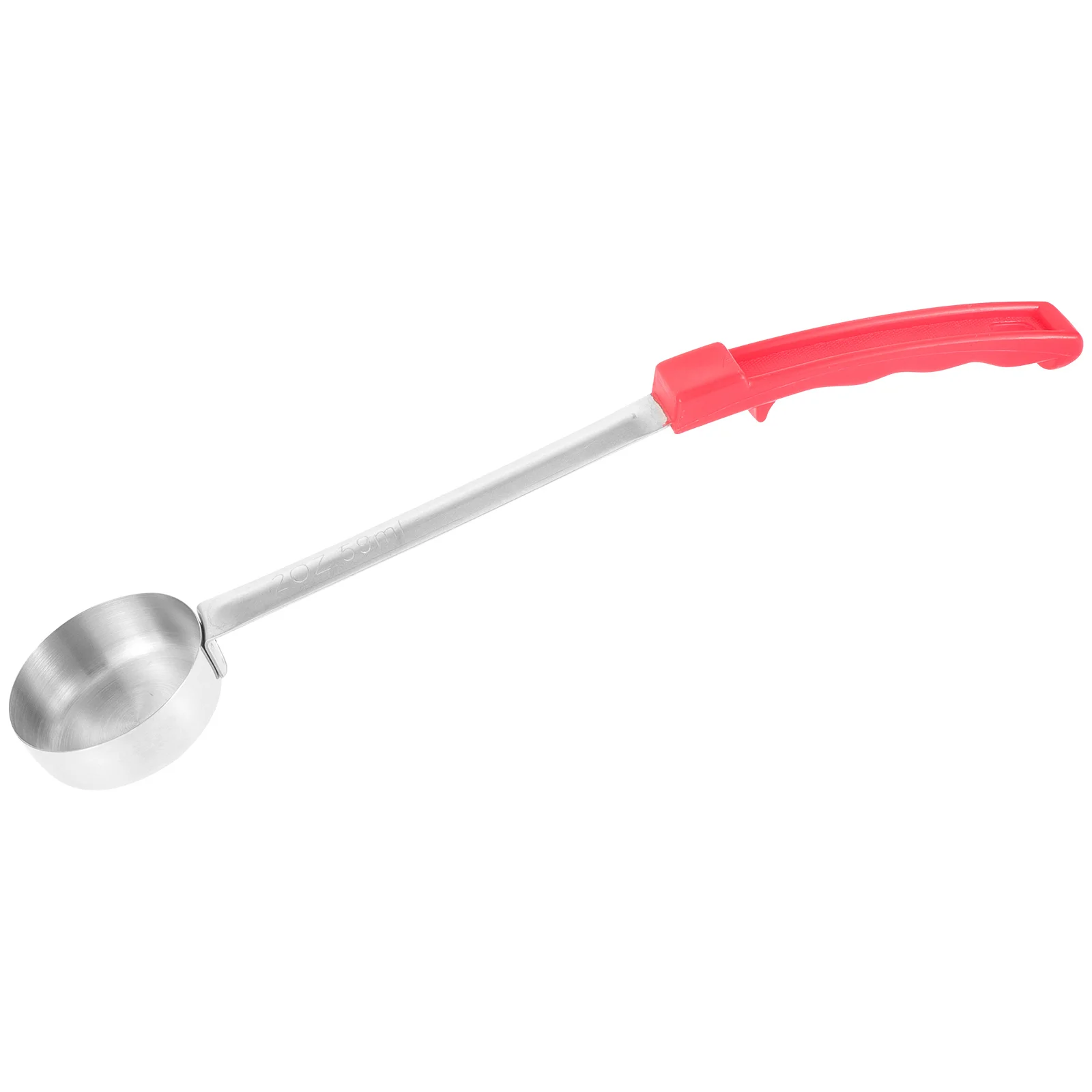 

Pizza Sauce Serving Scoop Stainless Steel Portion Ladle Flat Smooth Spreader Kitchen Sauce Spoon Hanging Handle Accurate Portion