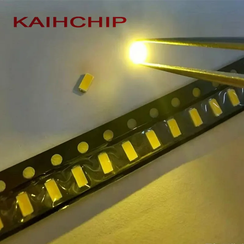 100PCS 3014 SMD LED 0.2W 3V Ultra Bright Lemon Yellow Fluorescent Golden Wire 1206 Mango Yellow-Green SMD LED Diode Ligh