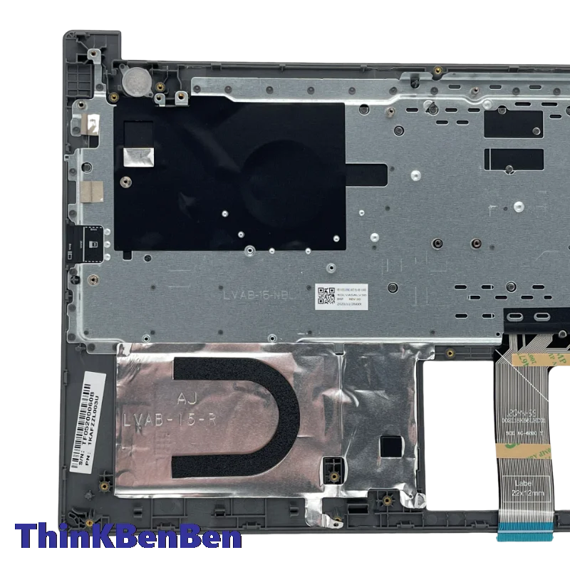 KR แป้นพิมพ์เกาหลีพร้อมเคสด้านบนสีเทามิเนอรัลที่พักแขนสำหรับแล็ปท็อป Lenovo thinkbook 15 IML iil 5CB0W45329แล็ปท็อป