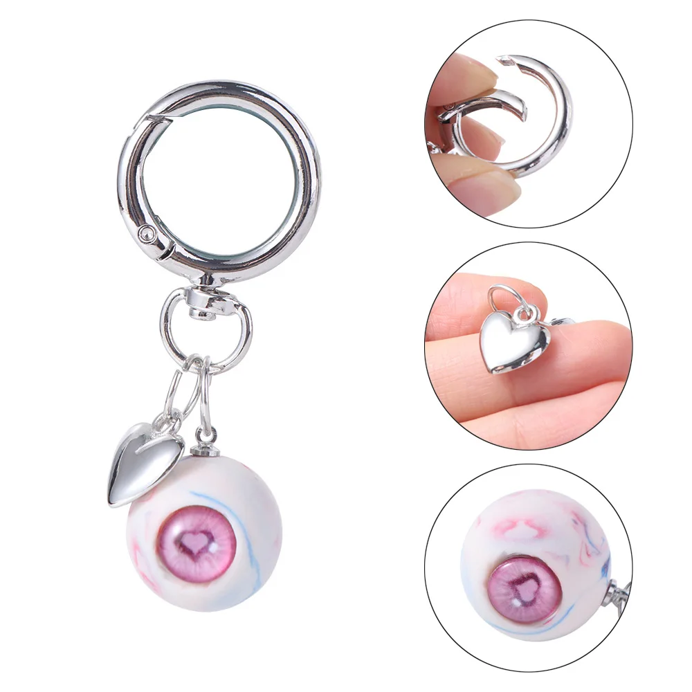 Resin Material Gothic Eye Keychain Eyeball Charms Goth Style Halloween Eyes Keychain Handmade Unique Eye Keychain Home Decor