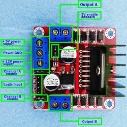 Stepper Motor Drive Controller Board Module L298N Dual H Bridge DC Replacement for Arduino