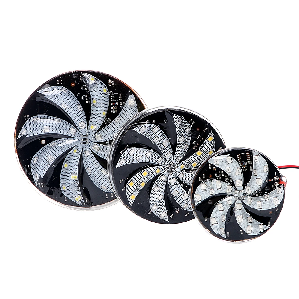 ضوء LED ستروب ملون للدراجة النارية ، مصباح فلاش 12 فولت ، مصابيح طاحونة هوائية معدلة ، تصميم السيارة ، عجلة النار ، الجو