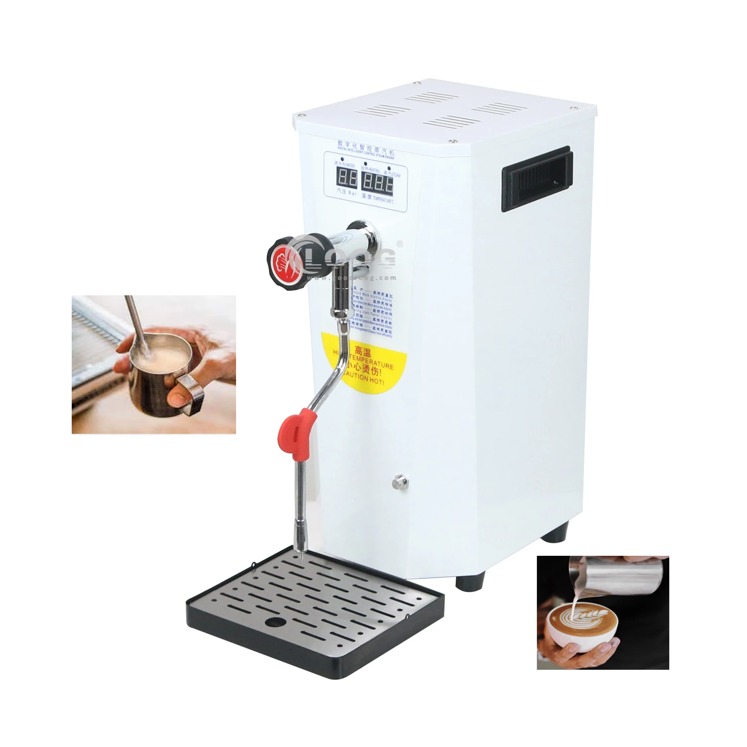 

High Quality Stainless Steel Electric Milk Frother Steamer Best Commercial Bubble Tea Equipment For Coffee Foam For Household