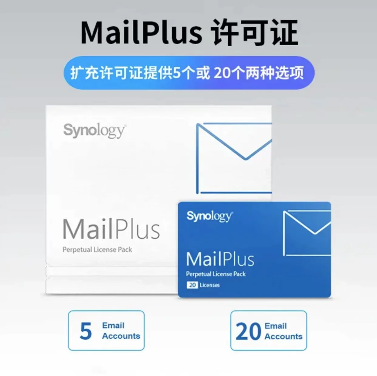 حزمة ترخيص Synology MailPlus، ترخيص Synology Mail Plus 20 /MailPlus 5