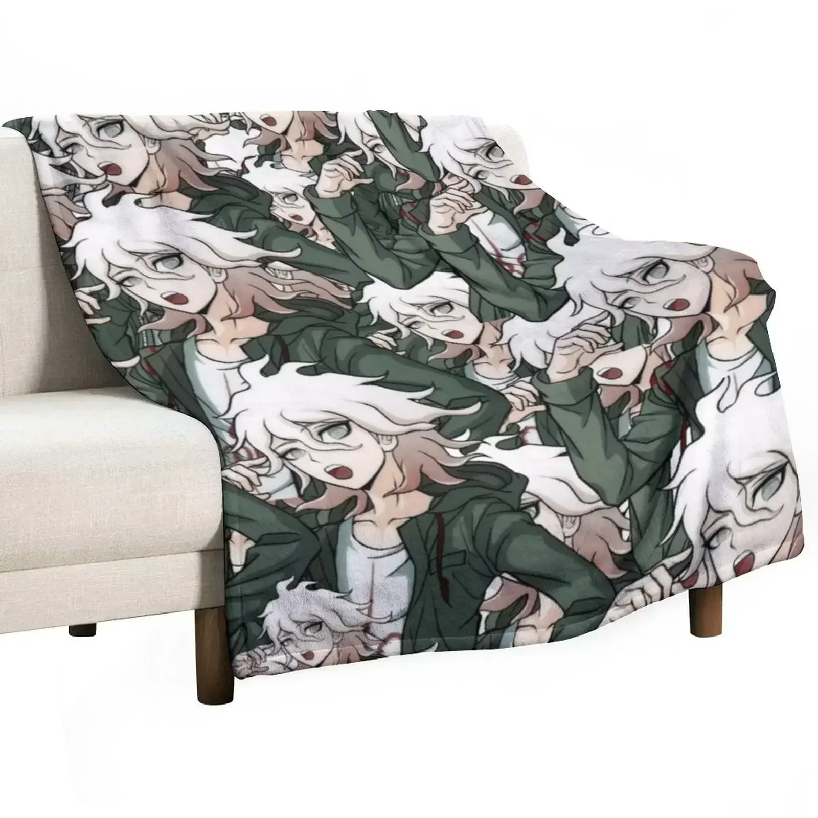 *nagito komaeda voice* hope Throw Blanket Polar Cute Sofa Quilt Blankets