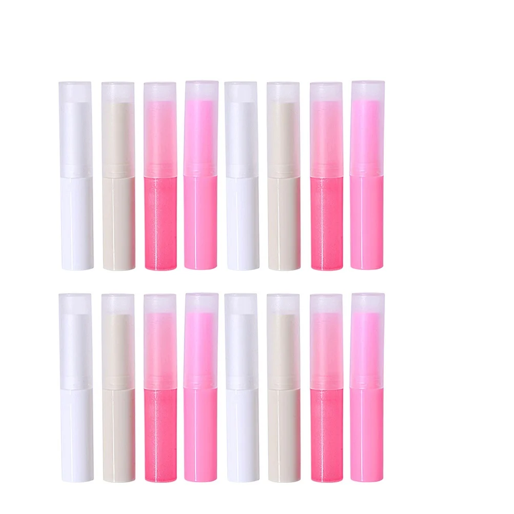 16pcs Lip Balm Tubes Premium Plastic Durable Practical Beautiful Color Fine Workmanship DIY Storage Container