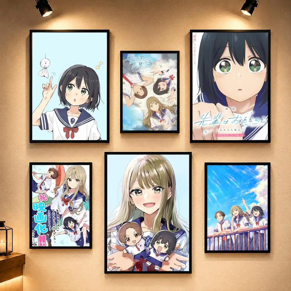 Popular Anime S-Senpai is a BoyS Poster Vintage Retro Anime Poster Stickers Peel and Stick Wall Art Home Decor