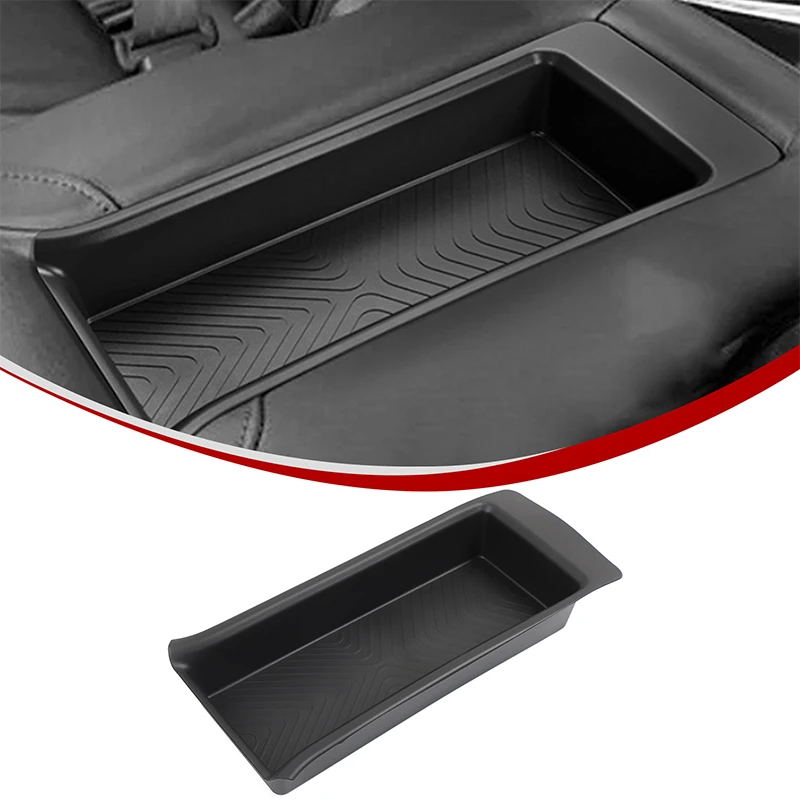 Second Row Armrest Storage Box Protective Box Tidy Tray Car Organizers Storage Box TPE Car Accessories For Honda Pilot 2023-2026