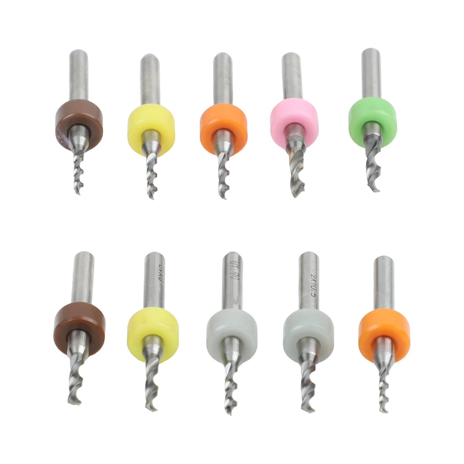 High precision 10 coated drill bits for PCB milling cutters suitable for detailed circuit board carving and drilling