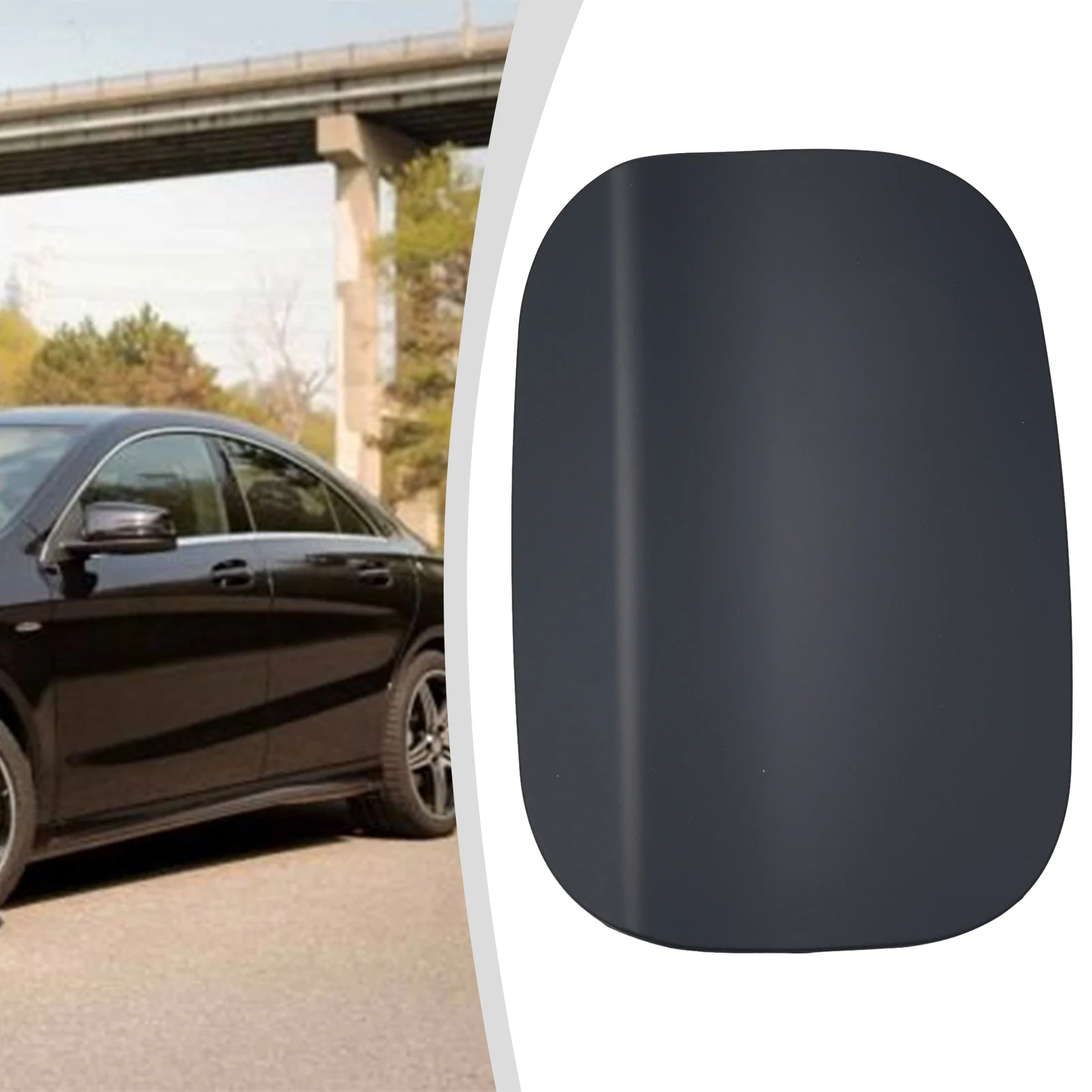 

Крышка лючка бензобака для Mercedes CLA, серая, артикул 1177570006, простая установка