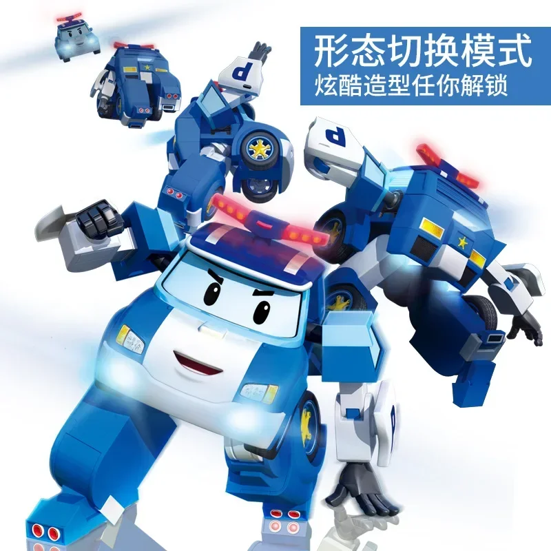 6 스타일 Silverlit Robocar 한국 로봇 키즈 장난감 변환 애니메이션 액션 피규어 Poli Toys For Children Playmobil Juguetes