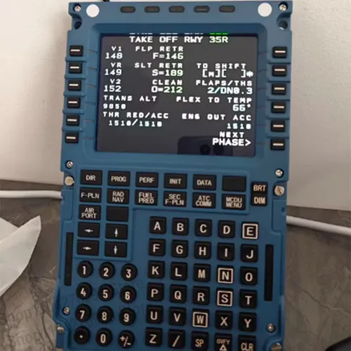 WINWING Simulador de vuelo MCDU Toliss Fenix Pantalla de control de vuelo Panel de control de aviación civil A320 para X-Plane MSFS
