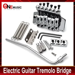 Tremolo Bridge 6 String Double Locking Tremolo System for Electric Guitar Black/Gold/Chrome