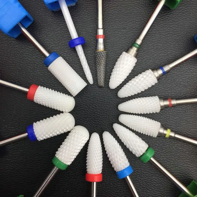 

Несколько моделей, керамические сверла для ногтей, аксессуары для маникюрных машин, роторные электрические пилочки для ногтей, маникюрный резак, инструменты для дизайна ногтей