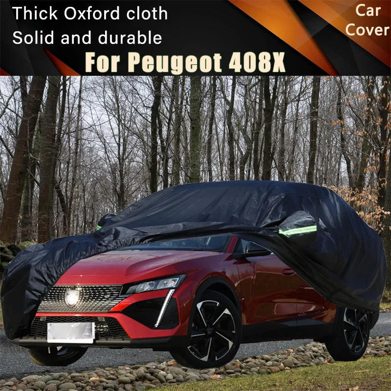 

Для Peugeot 408X автомобильные полные внешние чехлы уличные водонепроницаемые пылезащитные защита от солнца, дождя и снега внешние автомобильные аксессуары