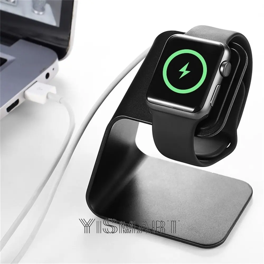 Metal Aluminum Charger Stand Holder for Apple Watch Bracket Charging Cradle Stand for Apple iWatch Charger Dock Station