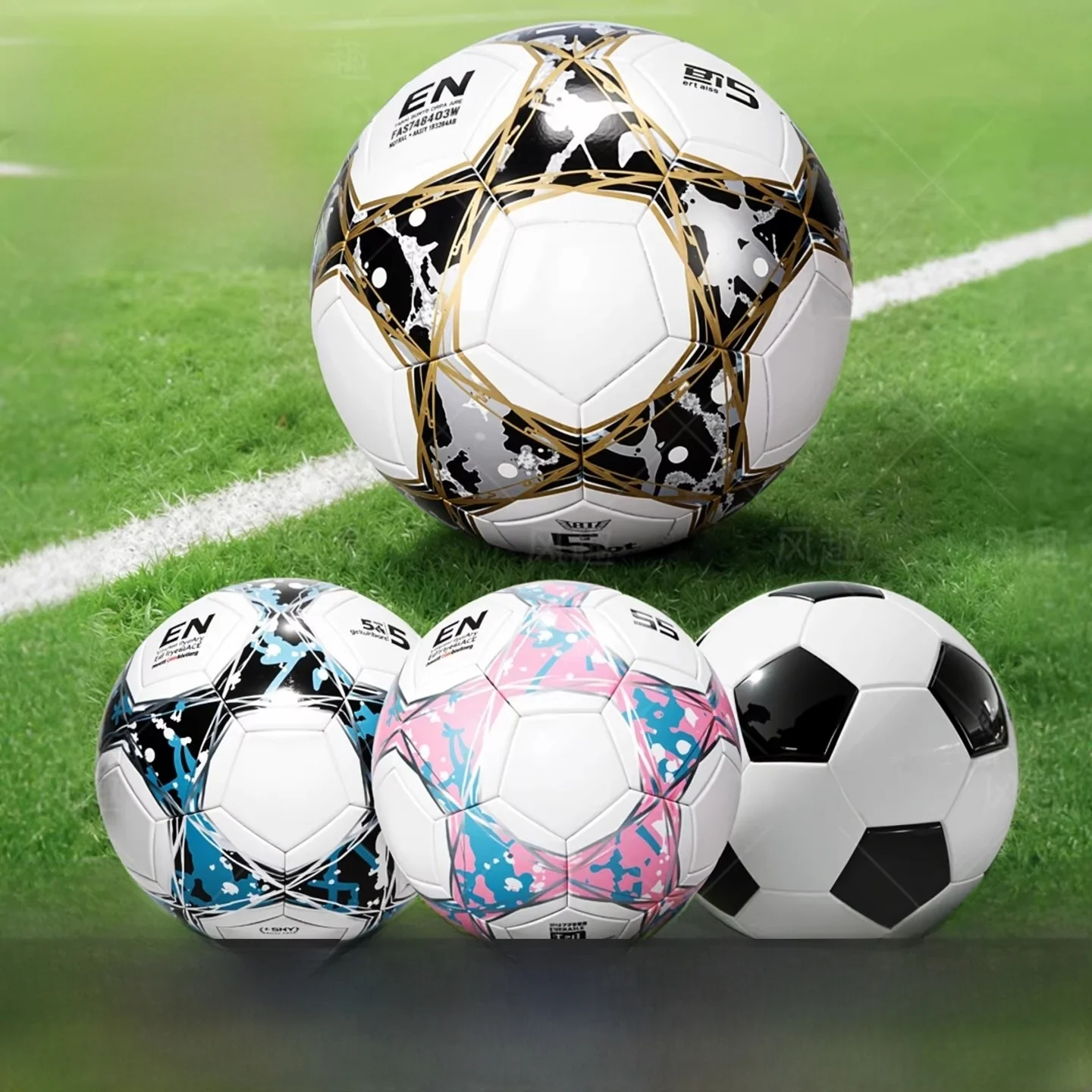 Balón de Fútbol Infantil Estándar para Entrenamiento y Partido, Número 3, para Estudiantes de Primaria, Uso Especial, Apto pa...