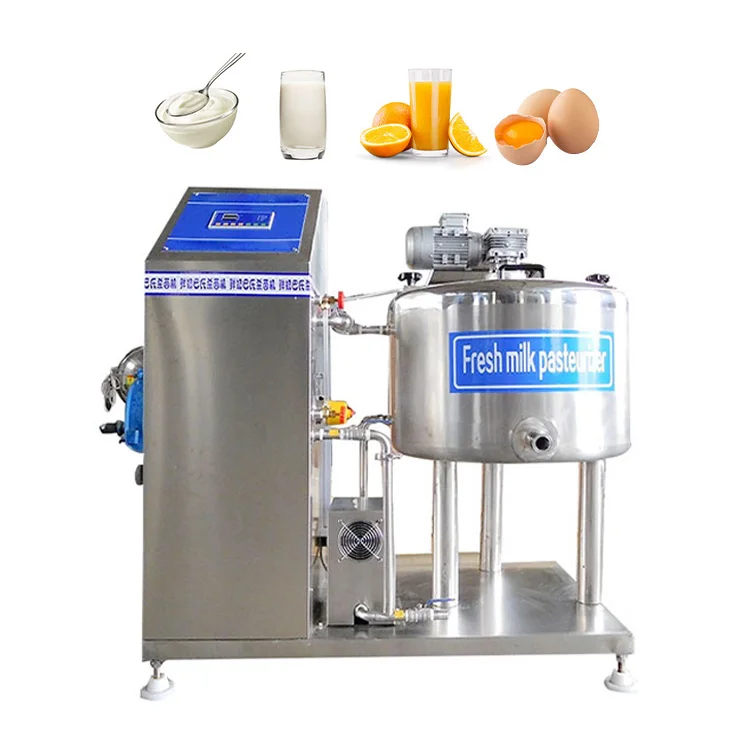 Pasteurized Milk Production System Mini Plant 100l Fresh Milk Sterilizer Pasteurizer 120l and Cooler Machine