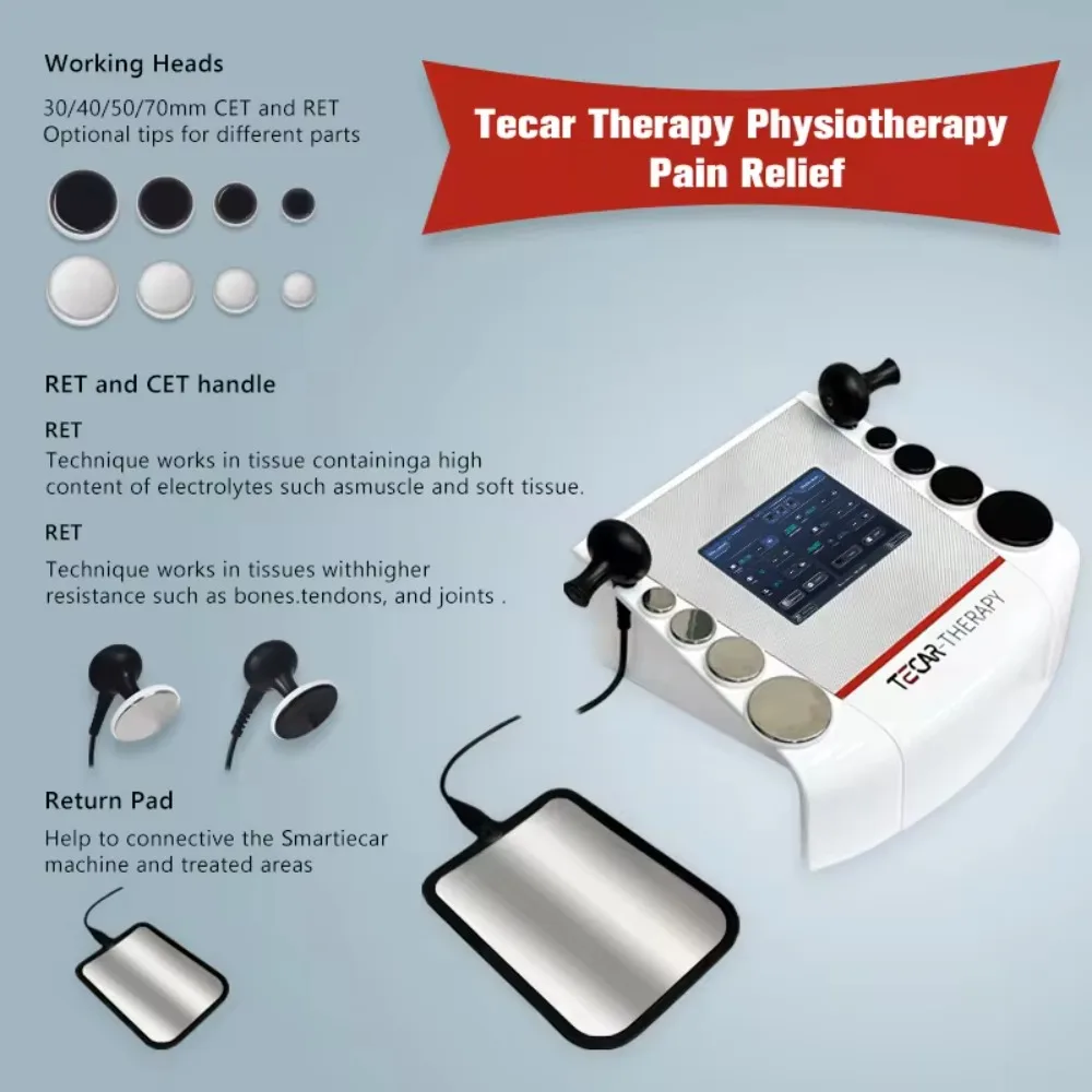 High Quality Professional Medical Tecar Therapy Machine Therapy Cet Ret Tecar Indiba 448khz Tecar Therapy Machine