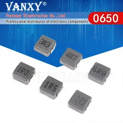 10pcs 0650 Molding Power Choke SMD Power Inductor 1UH 1.5UH 2.2UH 3.3UH 4.7UH 6.8UH 10UH 15UH 22UH 33UH 47UH 1R0 1R5 2R2 6*6*5MM