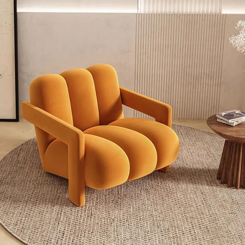 Luxury Tumbonas Living Room Chairs Modern Nordic Sofa Office Chairs Designer Comfortable Miniature Sillon Library Furniture image 5
